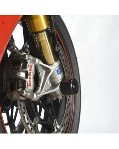 Tampon Protection Moto RG RACING Protection de fourche R&G RACING noir Ducati