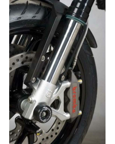 Tampon Protection Moto RG RACING Protection de fourche R&G RACING noir Husqvarna Nuda 900