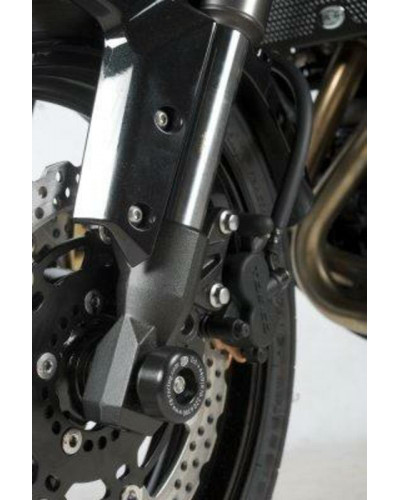 Tampon Protection Moto RG RACING Protection de fourche R&G RACING noir Kawasaki Versys 650