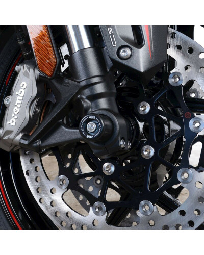 Tampon Protection Moto R&G RACING Protection de fourche R&G RACING noir Kawasaki ZH2