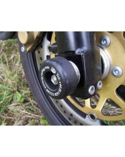Tampon Protection Moto RG RACING Protection de fourche R&G RACING noir Kawasaki ZRX1100/1200/R/S