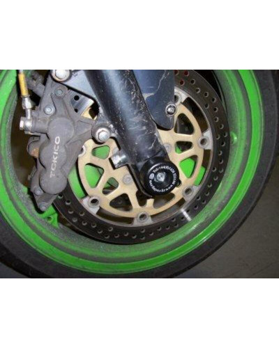 Tampon Protection Moto RG RACING Protection de fourche R&G RACING noir Kawasaki ZX6R