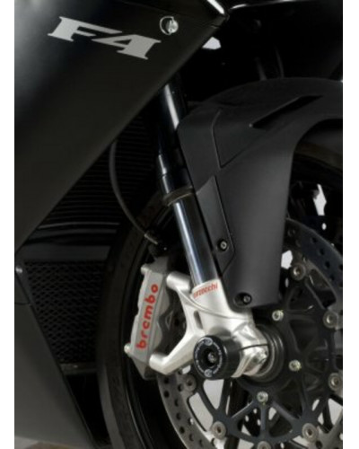 Tampon Protection Moto RG RACING Protection de fourche R&G RACING noir MV Agusta F4 1000R/RR