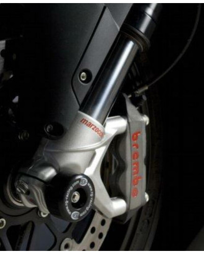 Tampon Protection Moto RG RACING Protection de fourche R&G RACING noir MV Agusta F4 1000RR