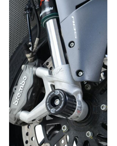Tampon Protection Moto RG RACING Protection de fourche R&G RACING noir MV Agusta Stradale 800