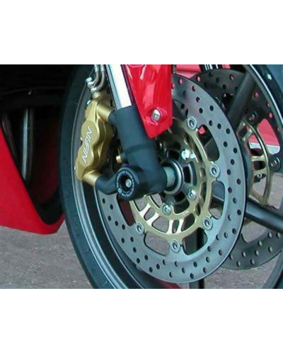Tampon Protection Moto RG RACING Protection de fourche R&G RACING noir Triumph Daytona/Street Triple
