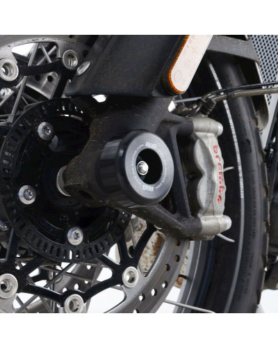 Tampon Protection Moto R&G RACING Protection de fourche R&G RACING noir Triumph Scrambler 1200