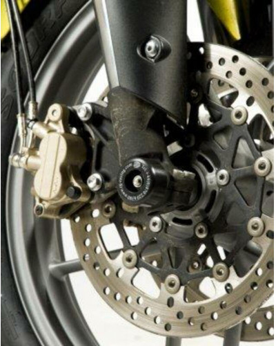 Tampon Protection Moto RG RACING Protection de fourche R&G RACING noir Triumph Tiger 800