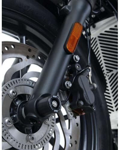 Tampon Protection Moto RG RACING Protection de fourche R&G RACING noir Triumph