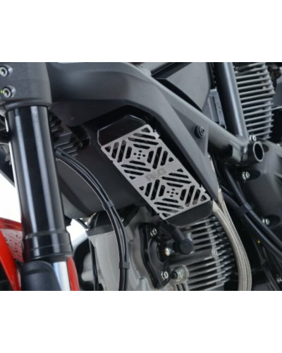 Protection Radiateur Moto RG RACING Protection de radiateur d'huile R&G RACING alu brossé Ducati