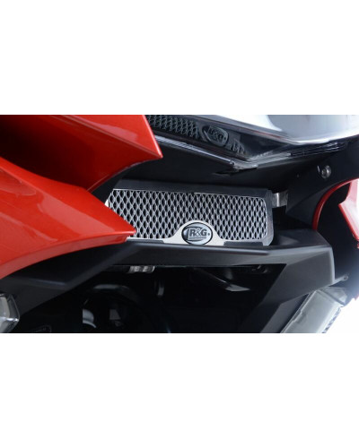 Protection Radiateur Moto RG RACING Protection de Radiateur d'huile R&G RACING alu noir BMW K1600 GT