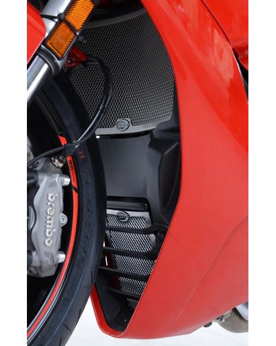Protection Radiateur Moto RG RACING Protection de Radiateur d'huile R&G RACING alu rouge Ducati Supersport