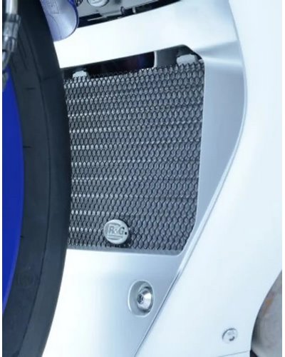 Protection Radiateur Moto RG RACING Protection de Radiateur d'huile R&G RACING titane Yamaha R1