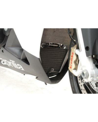 Protection Radiateur Moto RG RACING Protection de radiateur (huile) R&G RACING noir Aprilia Tuono/RSV4