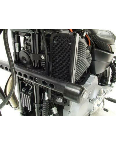 Protection Radiateur Moto RG RACING Protection de radiateur (huile) R&G RACING noir Harley Davidson XR1200