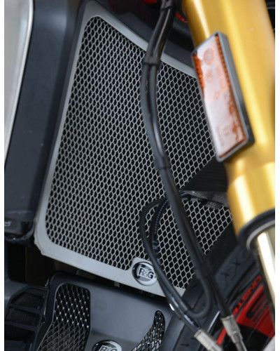 Protection Radiateur Moto RG RACING Protection de radiateur R&G RACING titane Ducati Monster 1200