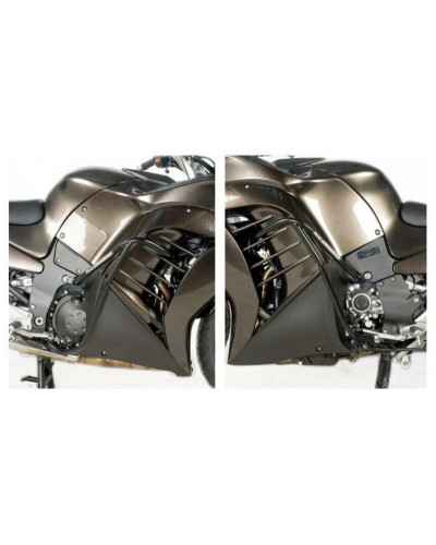 Caches Latéraux Moto R&G RACING Protection latérales R&G RACING noir Kawasaki GTR1400