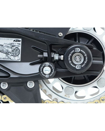 Tampon Protection Moto RG RACING Protections de bras oscillant noir KTM