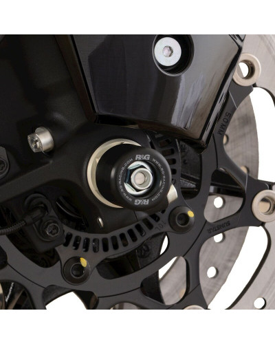 Tampon Protection Moto RG RACING Protections de fourche R&G RACING - noir Suzuki Hayabusa
