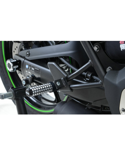 Repose Pieds Moto RG RACING Repose pied R&G RACING Pillion noir Kawasaki 650 Vulcan