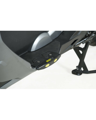 Caches Latéraux Moto R&G RACING Slider de marche pied R&G RACING noir BMW C600 S