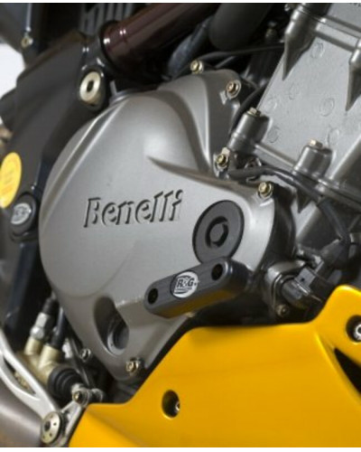 Sabot Moteur Moto RG RACING Slider moteur droit R&G RACING noir Benelli TNT 1130 Cafe Racer