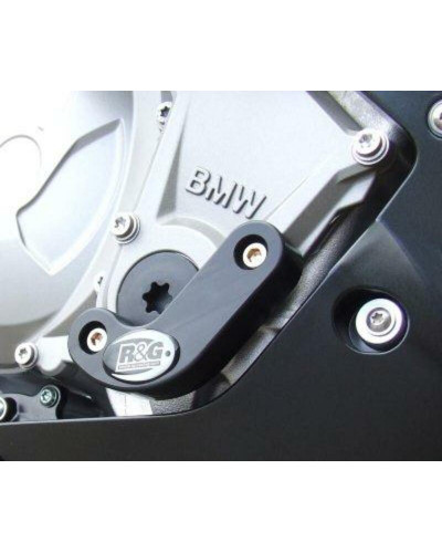 Sabot Moteur Moto RG RACING Slider moteur droit R&G RACING noir BMW S1000R/RR/XR