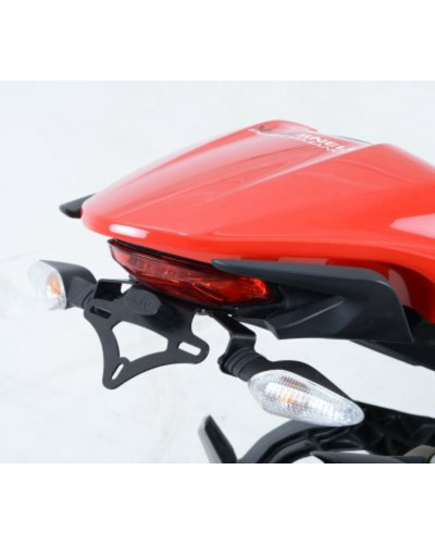 Support Plaque Immatriculation Moto RG RACING Support de plaque noir R&G RACING Ducati 1200  821 MONSTER