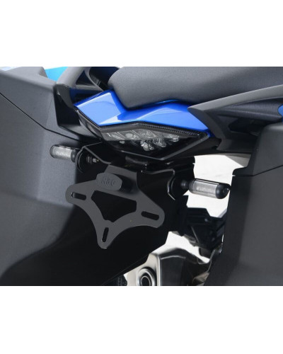 Support Plaque Immatriculation Moto R&G RACING Support de plaque R&  noir Kawasaki Z1000SX Tourer