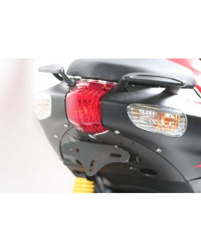 Support Plaque Immatriculation Moto RG RACING Support de plaque R&G RACING noir Aprilia SR50