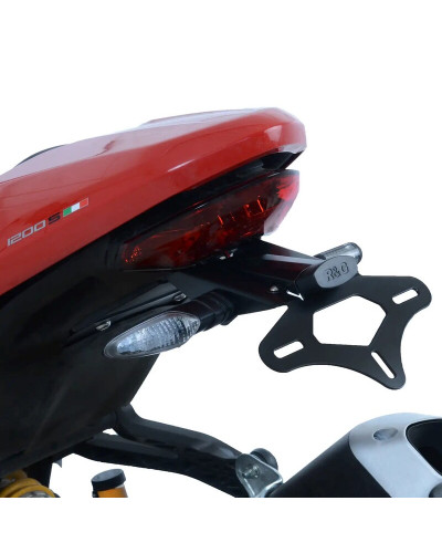 Support Plaque Immatriculation Moto R&G RACING Support de plaque R&G RACING noir Ducati Monster 1200R