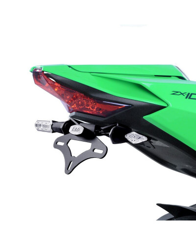 Support Plaque Immatriculation Moto R&G RACING Support de plaque R&G RACING - noir Kawasaki Ninja ZX-10R/RR