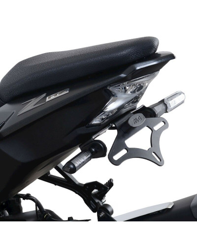 Support Plaque Immatriculation Moto R&G RACING Support de plaque R&G RACING noir Kawasaki ZH2