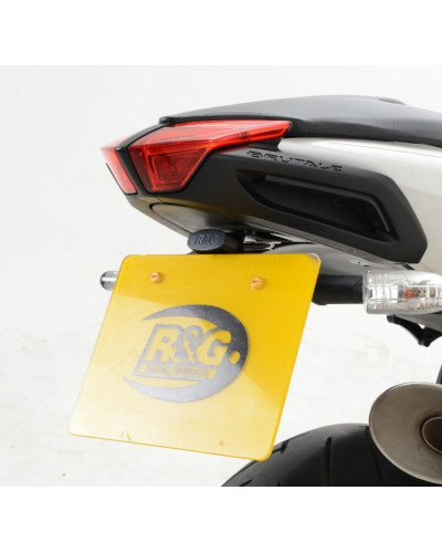 Support Plaque Immatriculation Moto RG RACING Support de plaque R&G RACING noir MV Agusta Brutale 1090