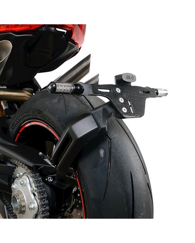 Support Plaque Immatriculation Moto R&G RACING Support de plaque R&G RACING noir - MV Agusta