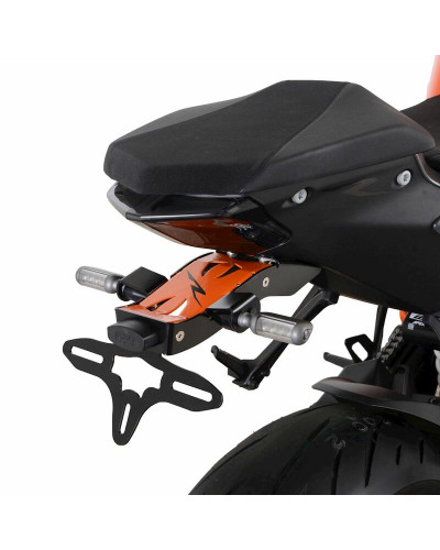 Support Plaque Immatriculation Moto R&G RACING Support de plaque R&G RACING noir/orange KTM 1290 Super Duke