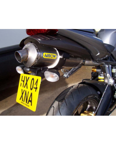 Support Plaque Immatriculation Moto R&G RACING Support de plaque R&G RACING noir Triumph Daytona 675