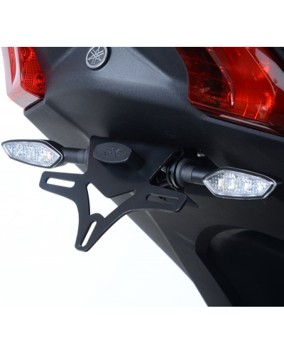 Support Plaque Immatriculation Moto RG RACING Support de plaque R&G RACING noir Yamaha T-Max 530