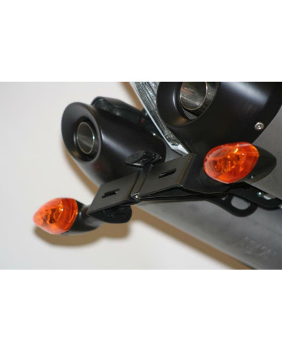 Support Plaque Immatriculation Moto RG RACING Support de plaque R&G RACING noir Yamaha YZF-R1