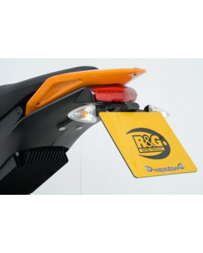Support Plaque Immatriculation Moto RG RACING Support de plaque R&G RACING noir