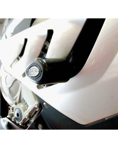 Tampon Protection Moto RG RACING Tampon de protection gauche R&G RACING Aero noir BMW S1000RR