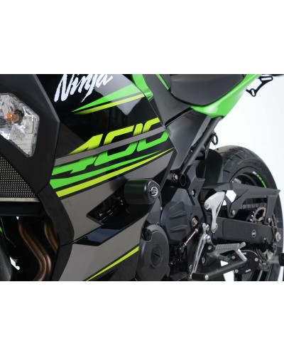 Tampon Protection Moto R&G RACING Tampon de protection R&G RACING Aero blanc Kawasaki Ninja 400/Z400
