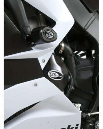 Tampon Protection Moto RG RACING Tampon de protection R&G RACING Aero noir Kawasaki ZX-6R/ZX636-R