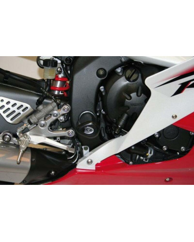 Tampon Protection Moto RG RACING Tampons de protection inférieurs R&G RACING Aero noir Yamaha YZF-R6
