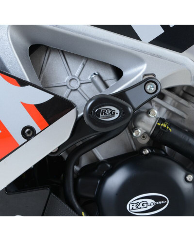 Tampon Protection Moto R&G RACING Tampons de protection R&G RACING Aero blanc Aprilia RSV-4 R