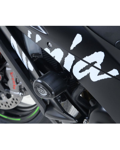 Tampon Protection Moto RG RACING Tampons de protection R&G RACING Aero - blanc Kawasaki ZX10-R/RR