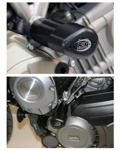 Tampon Protection Moto R&G RACING Tampons de protection R&G RACING Aero noir Aprilia Mana 850