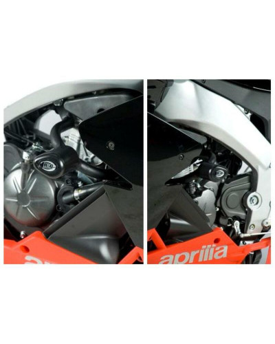 Tampon Protection Moto R&G RACING Tampons de protection R&G RACING Aero noir Aprilia RS4 125
