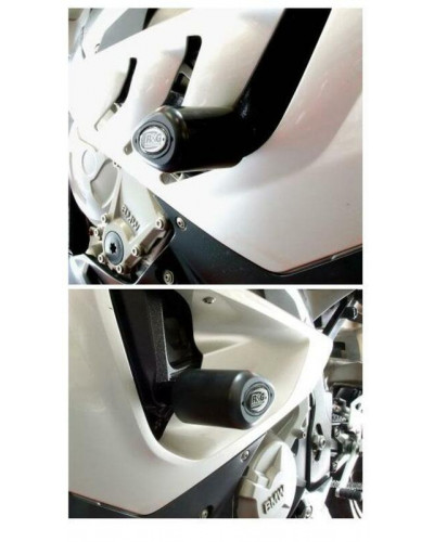 Tampon Protection Moto RG RACING Tampons de protection R&G RACING Aero noir BMW S1000RR