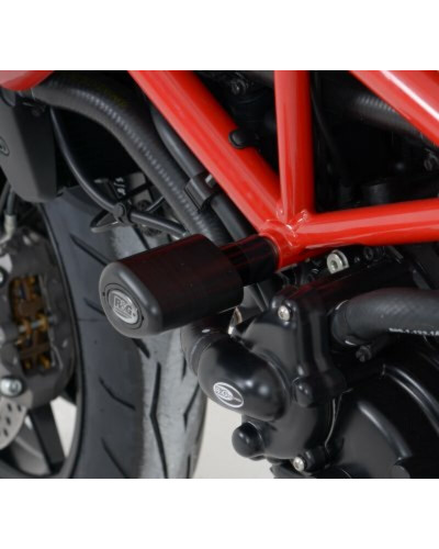 Tampon Protection Moto RG RACING Tampons de protection R&G RACING Aero noir Ducati Hypermotard/Hyperstrada 939